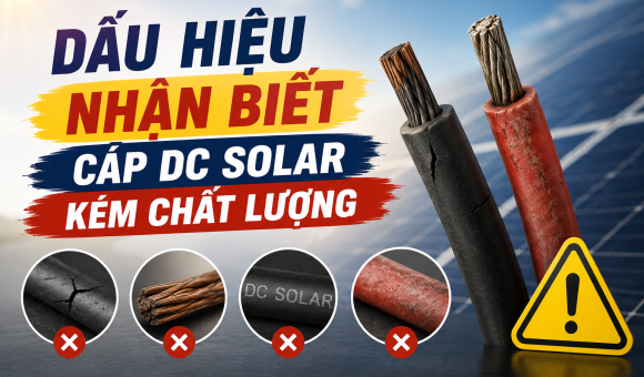 Dấu hiệu nhận biết cáp DC Solar kém chất lượng